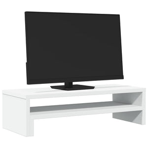 vidaXL Supporto per Monitor Bianco 54x22x15 cm in Truciolato
