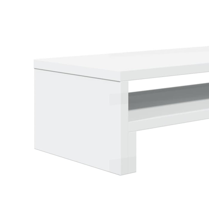 vidaXL Supporto per Monitor Bianco 54x22x15 cm in Truciolato