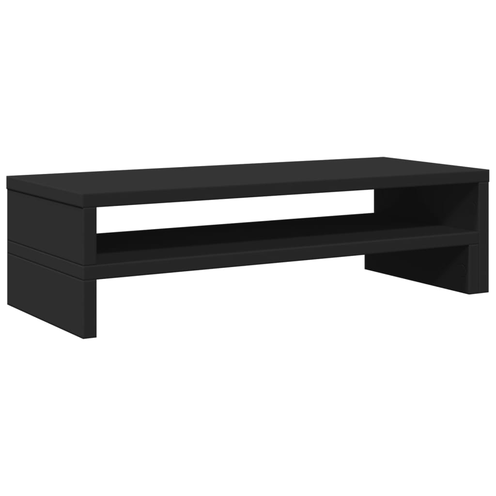Supporto per monitor da tavolo mobile da scrivania 54 x 22 x 15 cm in legno ingegnerizzato nero 02_0044892