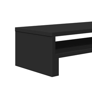 Supporto per monitor da tavolo mobile da scrivania 54 x 22 x 15 cm in legno ingegnerizzato nero 02_0044892