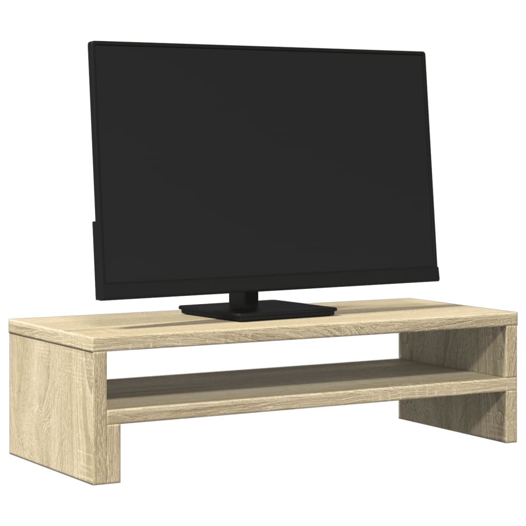 Supporto per monitor da tavolo mobile da ufficio Sonoma 54 x 22 x 15 cm legno ingegnerizzato marrone 02_0044997