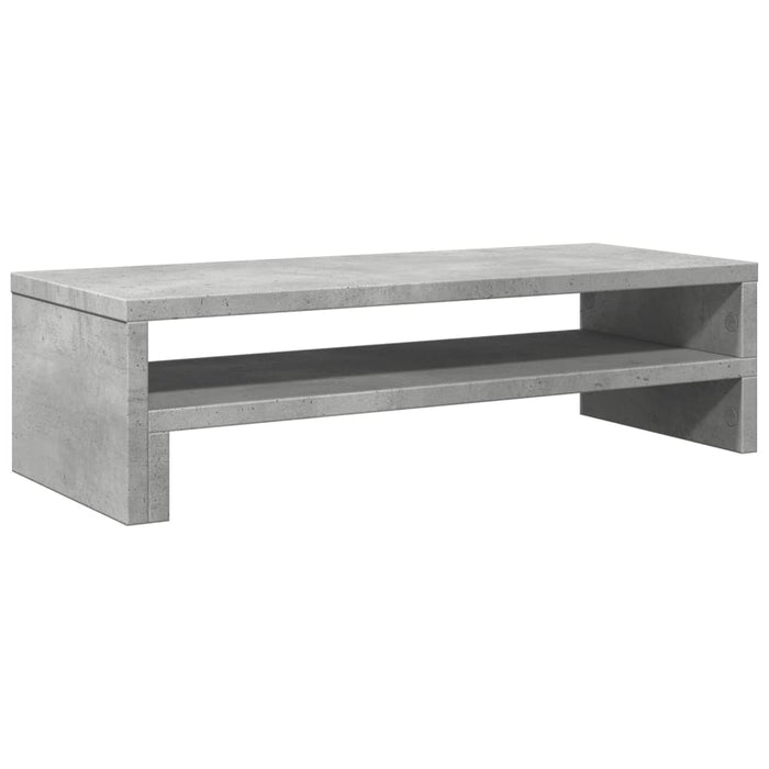 Supporto per monitor tavolo da scrivania 54 x 22 x 15 cm in legno ingegnerizzato grigio 02_0044891