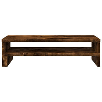 Supporto per Monitor Rovere Fumo 54x22x15 cm in Truciolato 854773