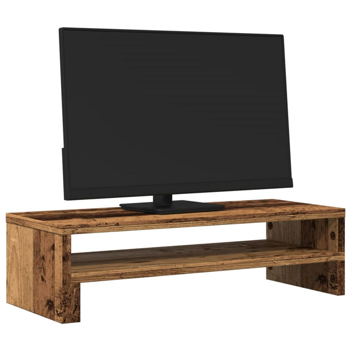 vidaXL Supporto per Monitor Legno Vecchio 54x22x15 cm in Truciolato