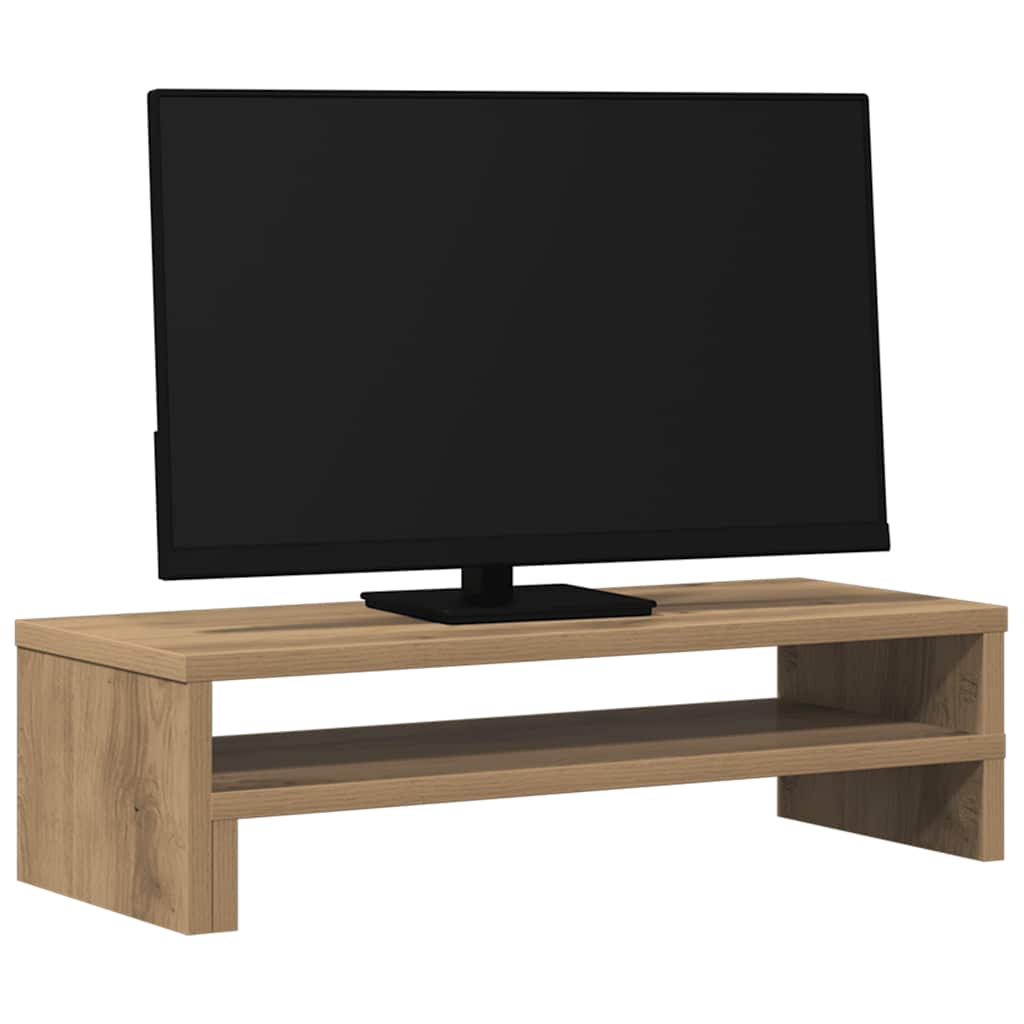 vidaXL Supporto per Monitor Rovere Artigianale 54x22x15 cm Truciolato