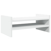Supporto per monitor tavolo da scrivania 50 x 27 x 20 cm in legno ingegnerizzato bianco 02_0044883
