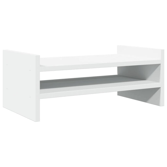 Supporto per monitor tavolo da scrivania 50 x 27 x 20 cm in legno ingegnerizzato bianco 02_0044883