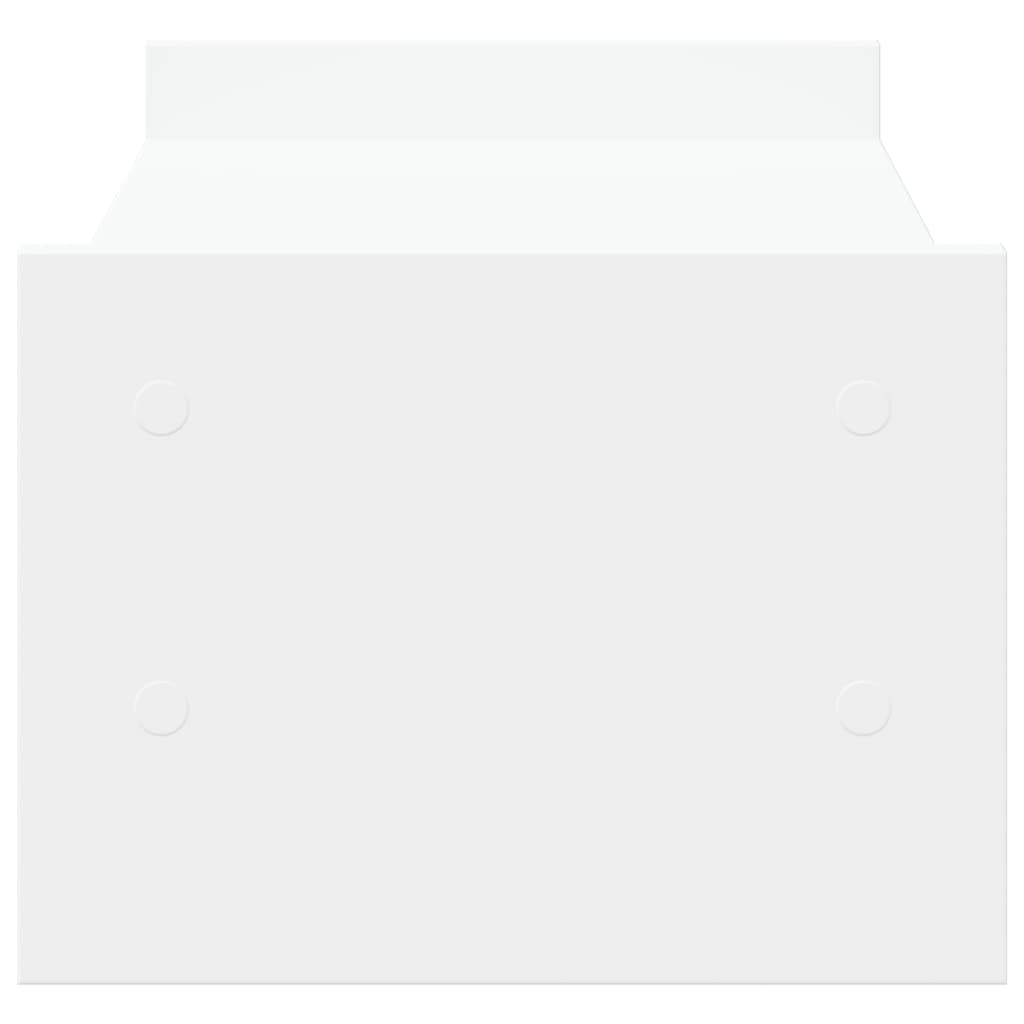 Supporto per monitor tavolo da scrivania 50 x 27 x 20 cm in legno ingegnerizzato bianco 02_0044883
