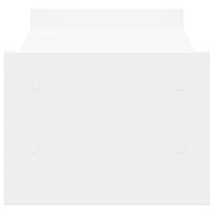 Supporto per monitor tavolo da scrivania 50 x 27 x 20 cm in legno ingegnerizzato bianco 02_0044883