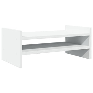 Supporto per monitor tavolo da scrivania 50 x 27 x 20 cm in legno ingegnerizzato bianco 02_0044883