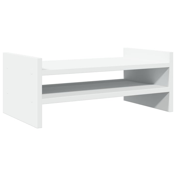 Supporto per monitor tavolo da scrivania 50 x 27 x 20 cm in legno ingegnerizzato bianco 02_0044883