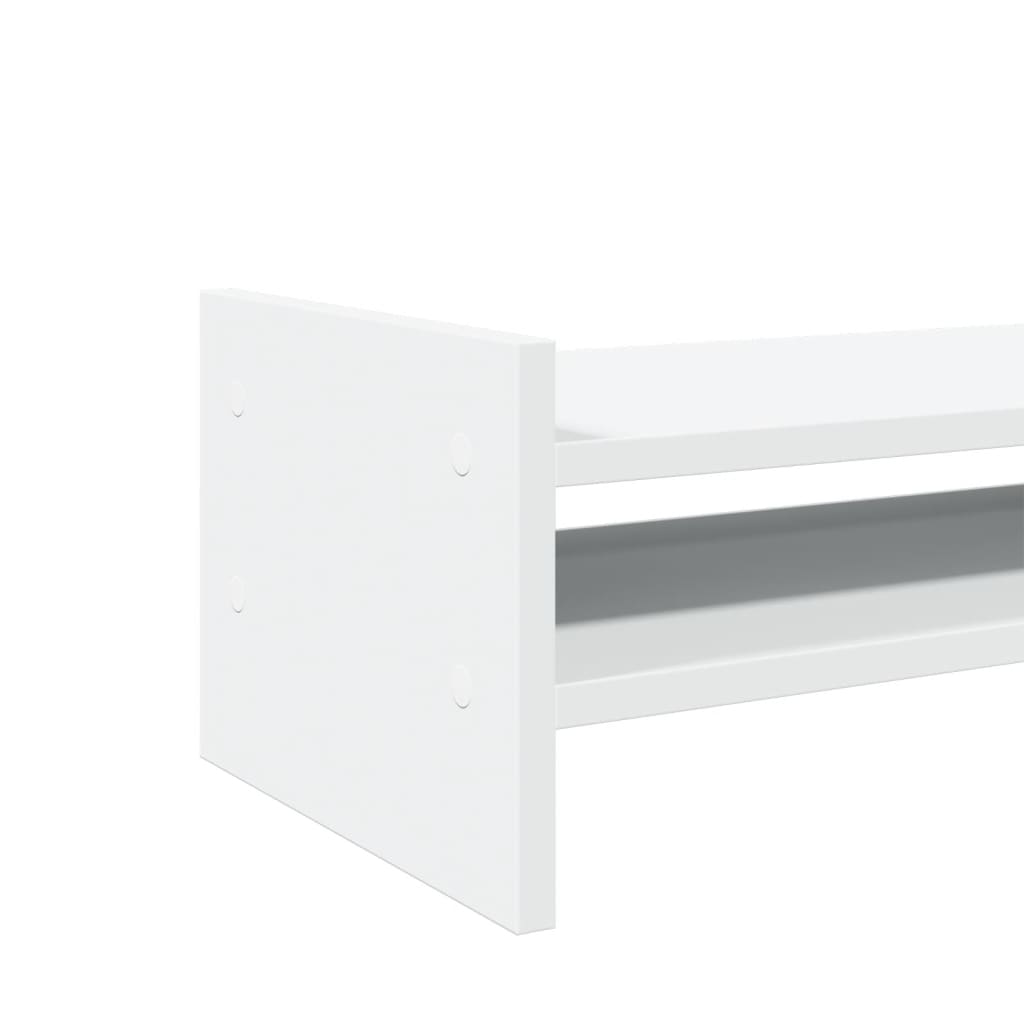 Supporto per monitor tavolo da scrivania 50 x 27 x 20 cm in legno ingegnerizzato bianco 02_0044883