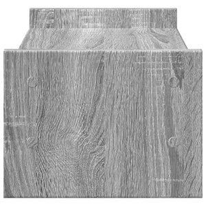 vidaXL Supporto Monitor Grigio Sonoma 50x27x20 cm Legno Multistrato