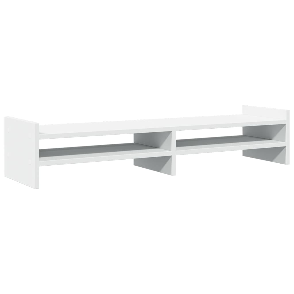 Supporto per Monitor Bianco 100x27x20 cm in Legno Multistrato