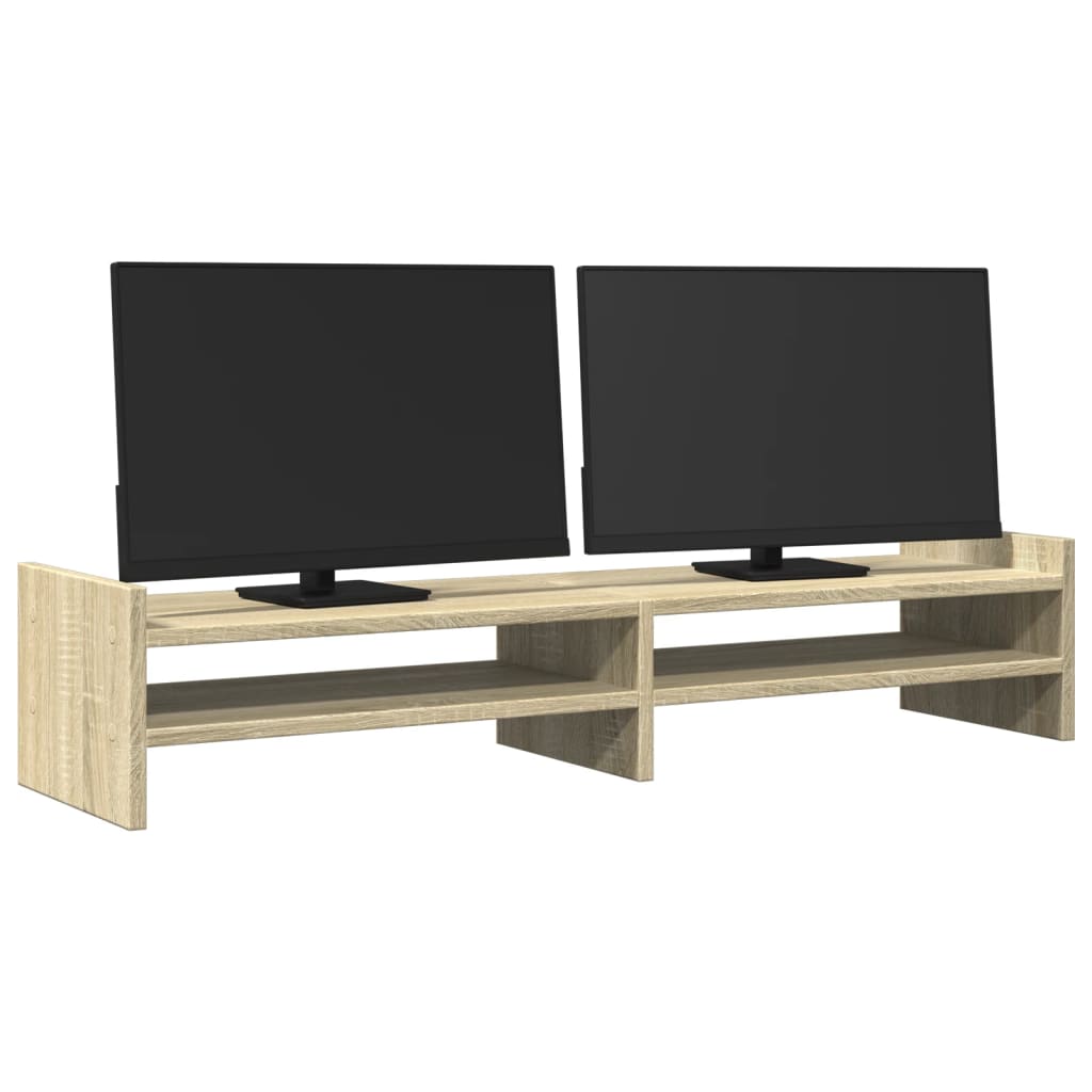 Supporto Monitor Rovere Sonoma 100x27x20 cm Legno Multistrato 854789