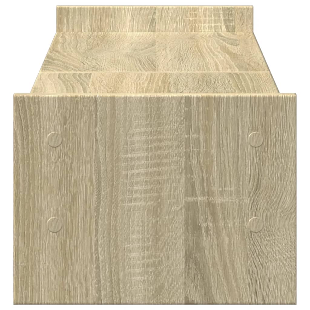 Supporto Monitor Rovere Sonoma 100x27x20 cm Legno Multistrato 854789