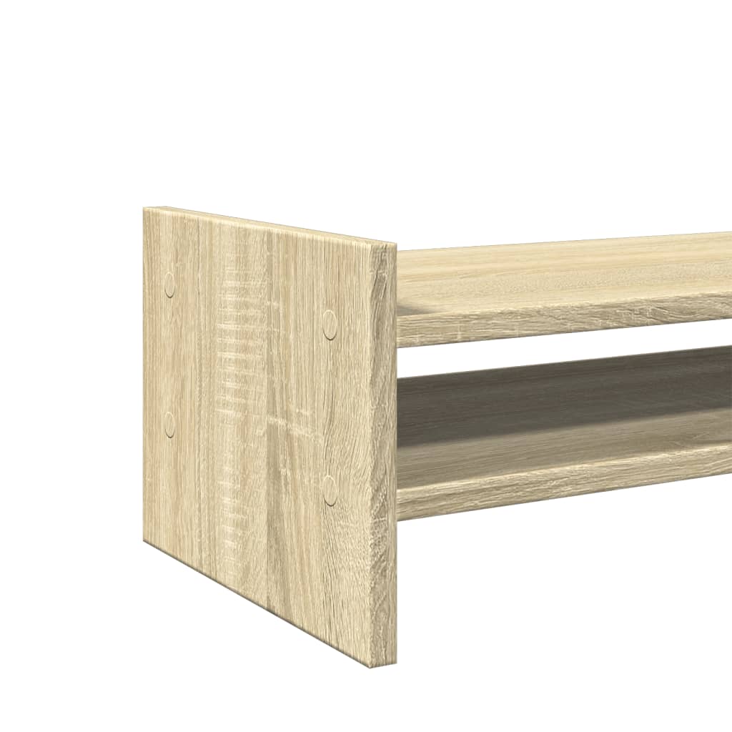 Supporto Monitor Rovere Sonoma 100x27x20 cm Legno Multistrato 854789