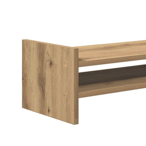 Supporto per Monitor Rovere Artigianale 100x27x20 cm Massello 854795