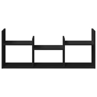 Mobile a Parete 100x18x40 cm Nero in Legno Multistrato 854797