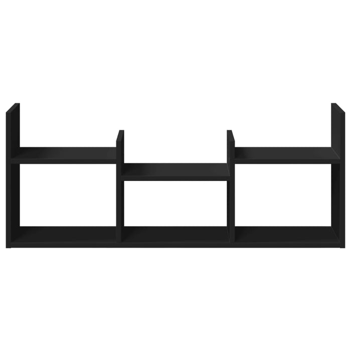 Mobile a Parete 100x18x40 cm Nero in Legno Multistrato 854797