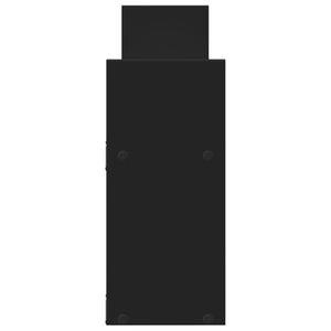 Mobile a Parete 100x18x40 cm Nero in Legno Multistrato 854797