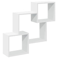 Mobile a Parete 78x18x71 cm Bianco in Legno Multistrato 854805