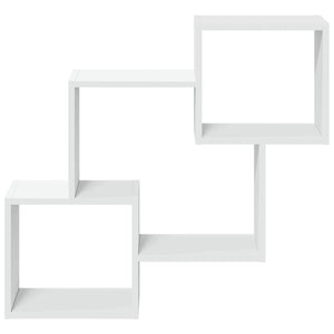 Mobile a Parete 78x18x71 cm Bianco in Legno Multistrato 854805