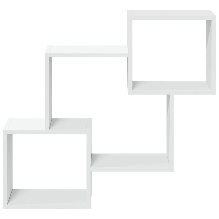 Mobile a Parete 78x18x71 cm Bianco in Legno Multistrato 854805