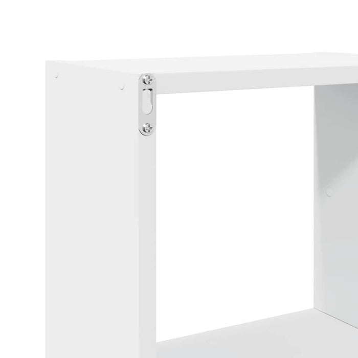 Mobile a Parete 78x18x71 cm Bianco in Legno Multistrato 854805