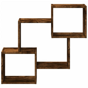 Mobile a Parete 78x18x71 cm Rovere Fumo in Legno Multistrato 854809