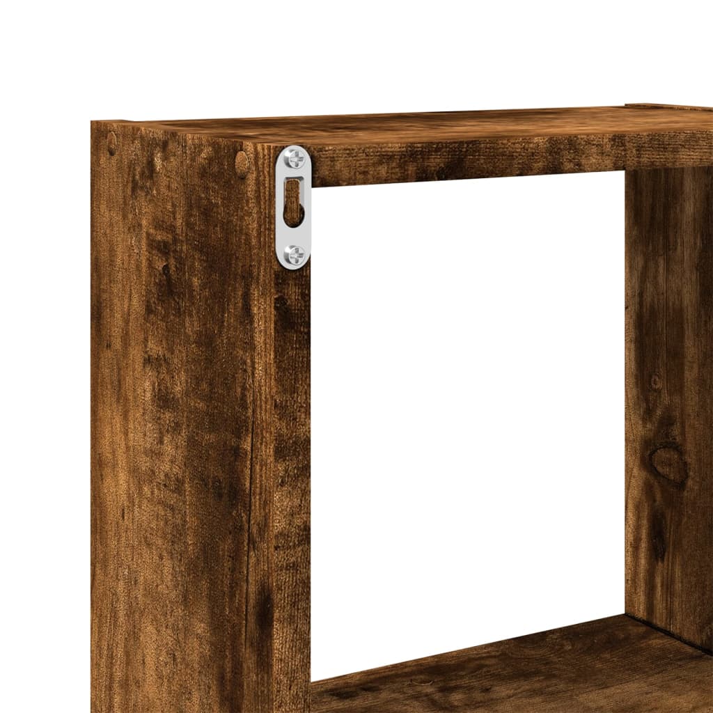 Mobile a Parete 78x18x71 cm Rovere Fumo in Legno Multistrato 854809