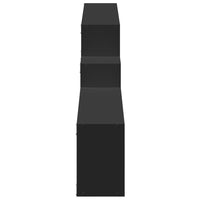 Mobile a Parete 158x18x53 cm Nero in Legno Multistrato 854815
