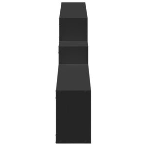 Mobile a Parete 158x18x53 cm Nero in Legno Multistrato 854815