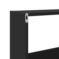 Mobile a Parete 158x18x53 cm Nero in Legno Multistrato 854815