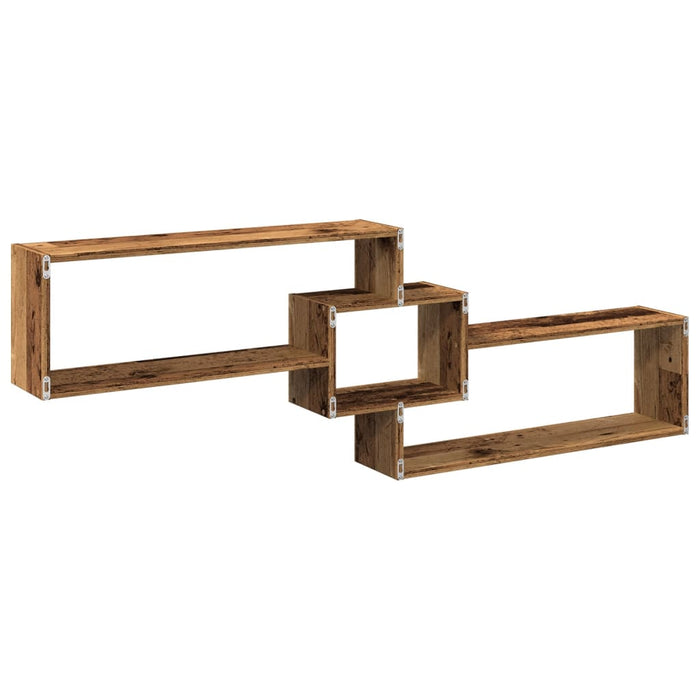 Mobile a Parete 158x18x53 cm Legno Antico in Legno Multistrato 854821