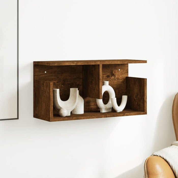 vidaXL Mobile a Parete 60x20x30 cm Rovere Fumo in Truciolato