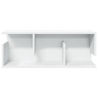 Mobile a Parete 80x20x30 cm Bianco in Legno Multistrato 854832