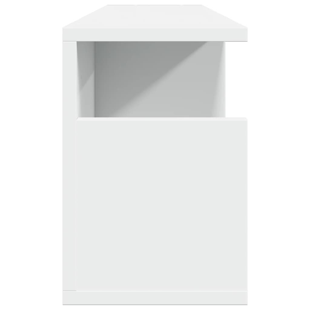 Mobile a Parete 80x20x30 cm Bianco in Legno Multistrato 854832