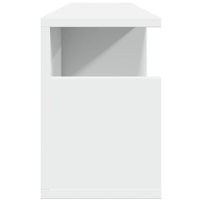 Mobile a Parete 80x20x30 cm Bianco in Legno Multistrato 854832