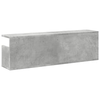 vidaXL Mobile a Parete 100x20x30cm Grigio Cemento in Legno Multistrato