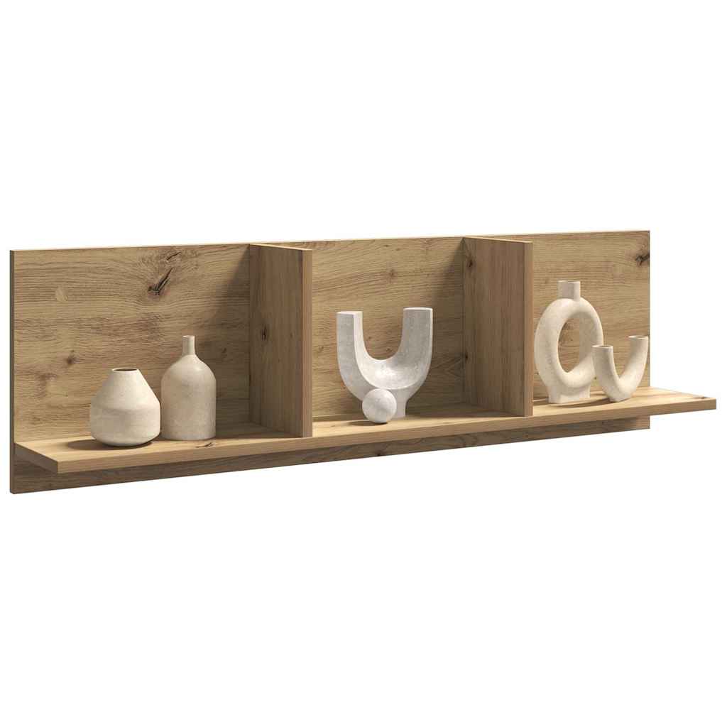 vidaXL Mobile a Parete 100x16,5x30 cm Rovere Artigianale in Truciolato