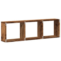 Mobile a Parete 100x16x30 cm Legno Antico in Legno Multistrato 854875