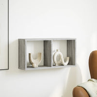 Mobile a Parete 60x16x30 cm Grigio Sonoma in Legno Multistrato 854882