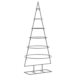 Albero di Natale Decorativo-Decorazioni natalizie in Metallo Nero 150 cm 644935