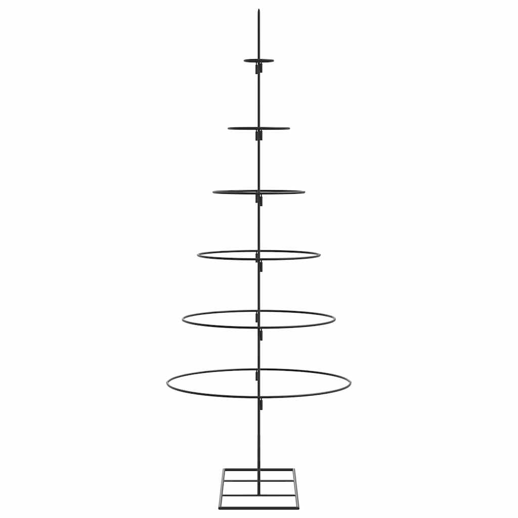 Albero di Natale Decorativo in Metallo Nero 150 cm 4018948