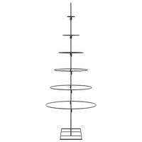 Albero di Natale Decorativo in Metallo Nero 150 cm 4018948