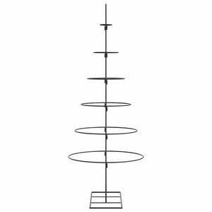 Albero di Natale Decorativo in Metallo Nero 150 cm 4018948