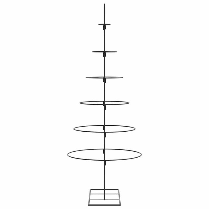 Albero di Natale Decorativo in Metallo Nero 150 cm 4018948