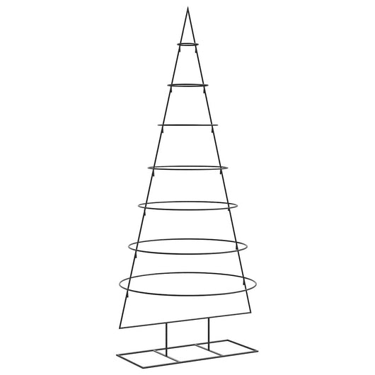 Albero di Natale Decorativo-Decorazioni natalizie in Metallo Nero 180 cm 285925