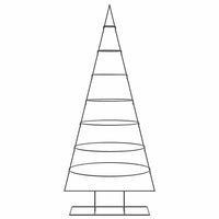 Albero di Natale Decorativo in Metallo Nero 180 cm 4018949